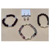 MHH056 Carved Pikake Flower Bead Bracelets & Earrings & More!