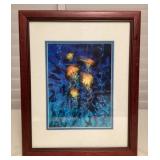 MHH088 Framed Picture Of Jellyfish By Dennis Mathewson 