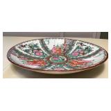 MHH104 Large Porcelain Chinese Rose Medallion Serving Bowl Dish