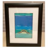 MHH115 Framed Picture Of A Honu Turtle By Rosalie Prussing 