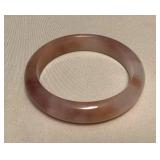 MHH174 Peach & Violet Jade Bangle Bracelet New 