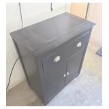 ETS004 Black Wooden Floor Storage Cabinet
