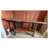 ETS008 - Wooden/Metal Utility Table 