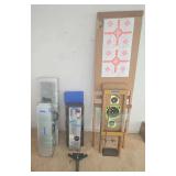 ETS016 Rifle Cases, Wood Frame Targets, Verticle Clamp Device, & Rifle Rest