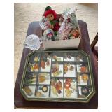 ETS018 - Vintage Treasures-Mini Perfumes, Xmas, Cut Glass Sugar Bowl