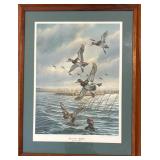 ETS031 Limited Edition 224/500 Print Of Stop On Red-Redheads By James A. Meger In 1982