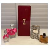 MMC039 Vintage Christian Dior & Dana Eau De Cologne, Juicy Couture Bottles & Vintage Naris Case