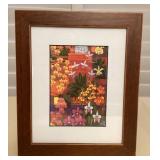 MMC088 Framed Picture Of Orchid Plants By Rosalie Prussing 