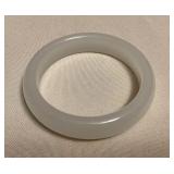 MMC122 White Jade Bangle Bracelet 