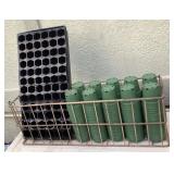 MMC127 320 Planter Pots & Galvanized Metal Crate