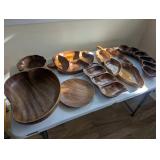 KKS005- Carved Wooden Bowl Lot 
