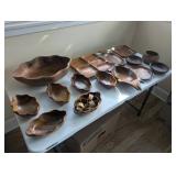 KKS008- Vintage Wooden Hawaiian Dining And Serving Lot 