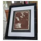 KKS009- Jean Charlot Print "Hawaiian Gourd Player"
