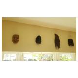 KKS020 Decorative Wood Mask Wall Hangings
