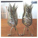 KKS029 Matching Palm Tree Tabletop Candle Holders