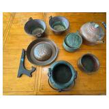 KKS036 - Copper pot and pan collection 