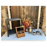 KKS039- Small Shelf, Wine Rack, & Decor 