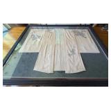 KKS041 - Vintage Japanese Kimono in wooden frame