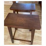 KKS053 - Two Saddle Bar Stools