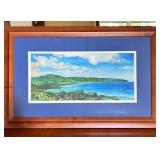 KKS109- Framed Joel Veach Watercolor Print Made In Hawaii