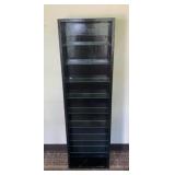 AKC006 - Small Wood shelf with Glass Shelving, Perfect to Display Your Smaller Collectibles