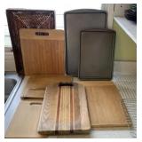 AKC034 - Collection of Kitchen Items - Various Cutting Boards & Baking Sheets