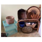 AKC048 - Handcrafted Woven Baskets, Rattan & Plastic Shelf Units, Place Mats, Dish Towels & More 