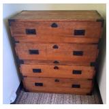 AKC056 Vintage Two Trunk Tansu Chest of Drawers/Dresser