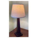AKC060 - Mid-Century Modern Style Wood Obelisk Table Lamp