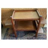 AKC068 Vintage Mid-Century Modern Bar Cart or Tea Trolley w/Fold Down Shelves