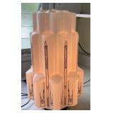AKC089 - Antique Art Deco Skyscraper Chandelier/Unique Table Lamp