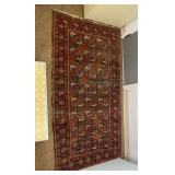 AKC125 - Large Bokhara Style Inspired Geometric Design Rug 84" x 46"