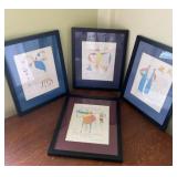 AKC131 Collection #1 of Framed Story Prints by Artist Brian Andreas From His "Story People" Series