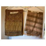 AKC136 - Pair of Pashima Style Textiles Bed Covers
