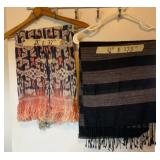 AKC138 - Another Pair of Vintage Idonesian Ikat Textiles - Wall Hangings, Table Runners, Cloth