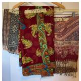 AKC141 - Three Vintage Decorative Handwoven Textiles Indonesian Ikat? Pieces