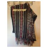 AKC145 - Vintage Handmade Idonesian Ikat Textile Wall Hanging, Table Linen