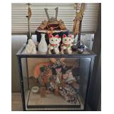 WWS007 - Samurai Doll In Glass Cabinet