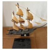 MMS015 - Handcrafted Ship Made Of Recycled Materials 