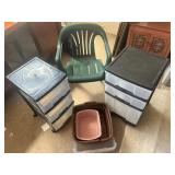 MMS019 - Big Plastic Lot - Storage and Chair 