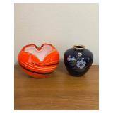 MMS056 Porcelain And Blown Glass Decor