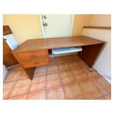 BKB218 - Very Long Wooden Desk with Storage 