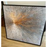FLK018 - Framed Abstract Sunburst Wall Art