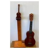 VBB102 Wood Ukulele and Unique Wood Ukulele Stand
