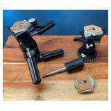 VBB122 Bogen 3047 Tripod Head, Manfrotto 3055 Heavy Duty Ball Head, Hexagonal Plate & Tripod Handle