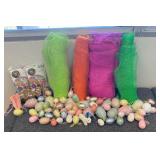VBB128 Easter Eggs, Giant Inflatable Balls, Pastel Deco Mesh Ribbon & FInd the Bunny