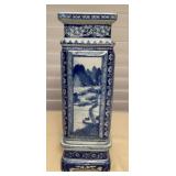 MCJ005 Blue & White Chinese Porcelain Vase On Stand