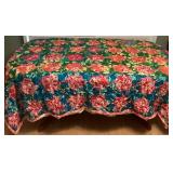 MCJ014 Large Reversible Hawaiian Patchwork Quilt Blanket 