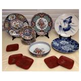 MCJ018 Japanese Porcelain Ceramic Serving Plates, Lacquer Ware & More!