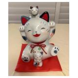 MCJ023 Japanese Ceramic Lucky Neko Cat Bank